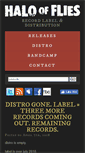 Mobile Screenshot of halooffliesrecords.com