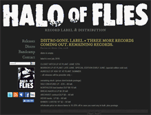 Tablet Screenshot of halooffliesrecords.com